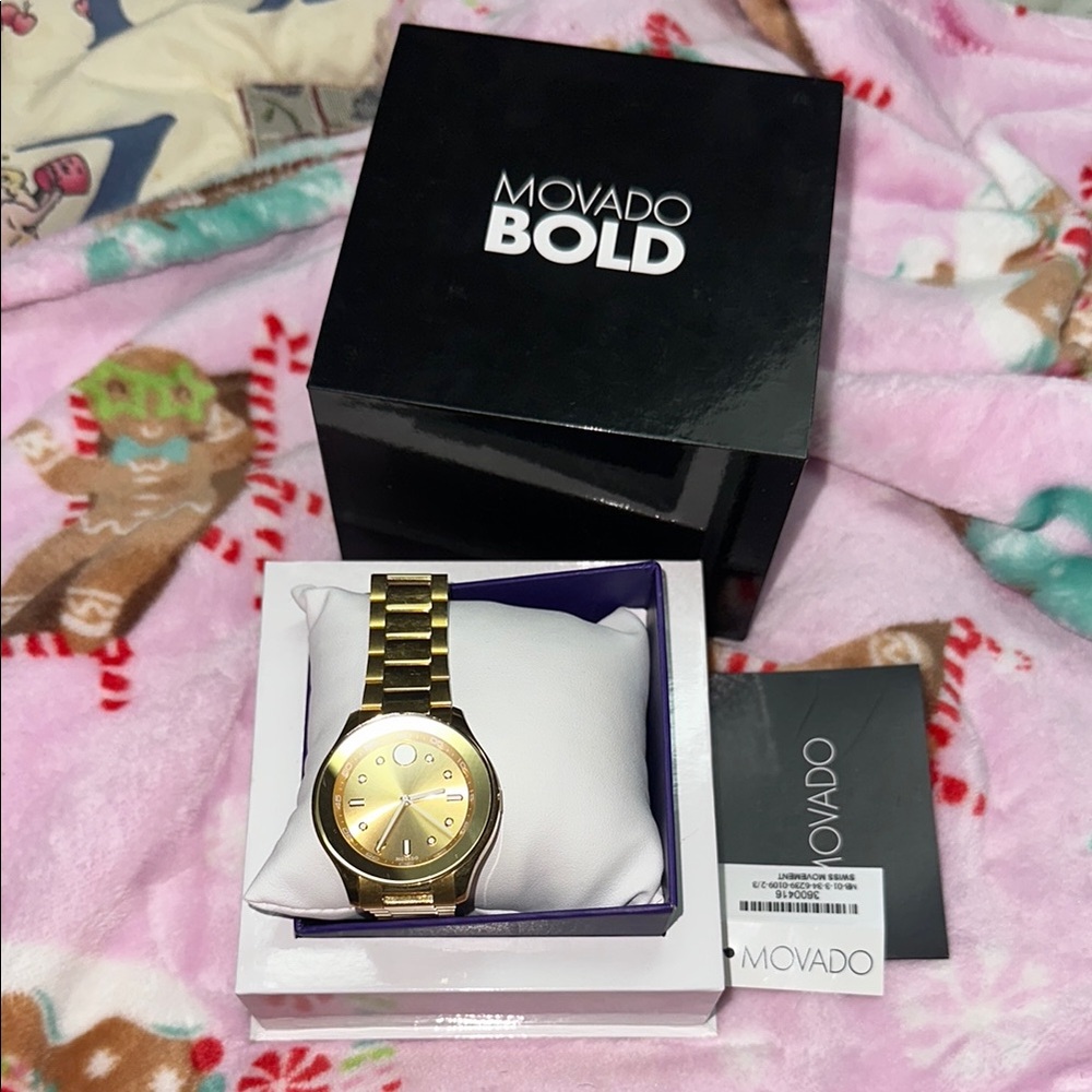 Movado Bold Gold-Tone Watch
